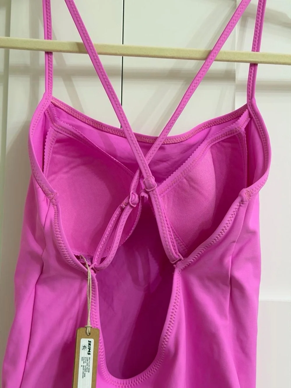 NWT Skims Recycled Swim Cami One Piece w/ built in swim bra MEDIUM